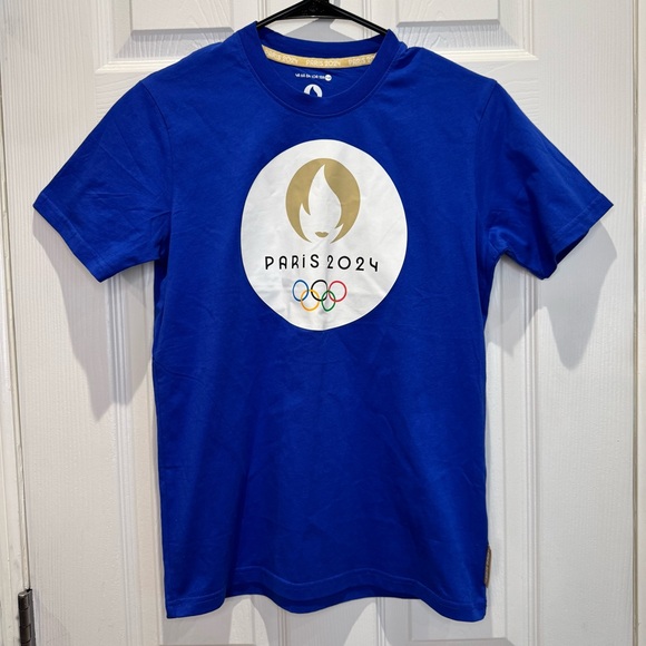 Olympics Other - NWOT Olympic Games Paris 2024 Boys 14A Short Sleeve Tee Blue